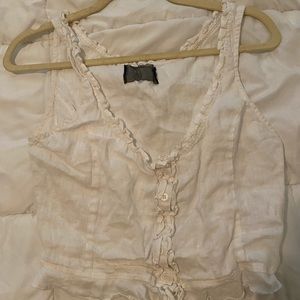 Old reformation linen crop top size medium
